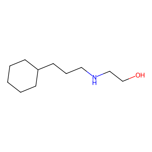 2-((3-Cyclohexylpropyl)amino)ethanol structure