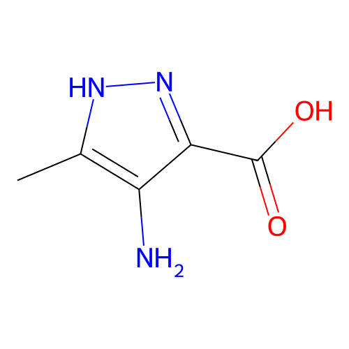 4-Amino-5-methyl-1H-pyrazole-3-carboxylic acid structure