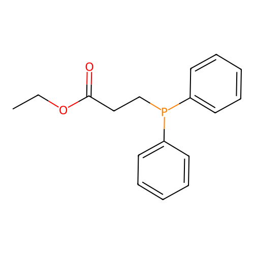 Propanoic acid, 3-(diphenylphosphino)-, ethyl ester structure