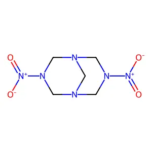3,7-二硝基-1,3,5,7-四氮杂二环壬烷 structure