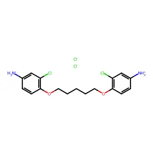 Aniline, 4,4'-pentamethylenedioxybis(3-chloro-, dihydrochloride structure