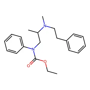 Carbanilic acid, N-(2-(methylphenethylamino)propyl)-, ethyl ester structure