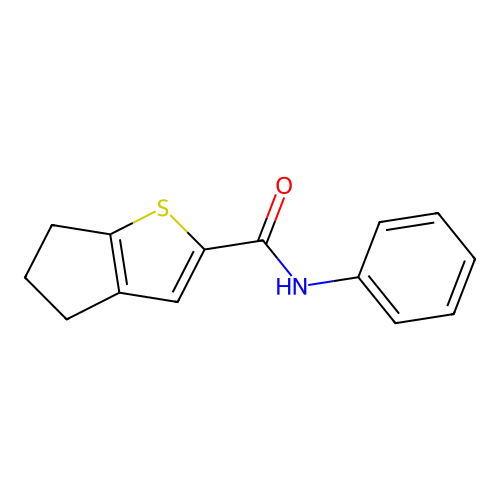 N-phenyl-5,6-dihydro-4H-cyclopenta[b]thiophene-2-carboxamide structure