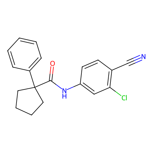 N-(3-chloro-4-cyanophenyl)-1-phenylcyclopentane-1-carboxamide structure