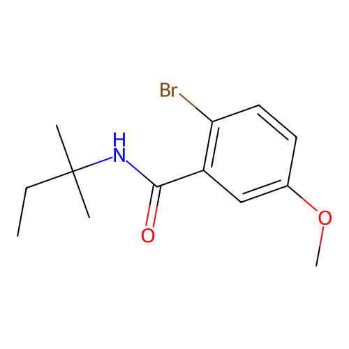 2-Bromo-5-methoxy-N-(tert-pentyl)benzamide structure
