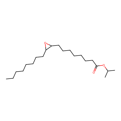 Propan-2-yl 8-(3-octyloxiran-2-yl)octanoate structure