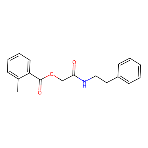 [(2-Phenylethyl)carbamoyl]methyl 2-methylbenzoate structure