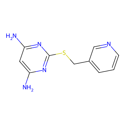 2-(3-Pyridylmethylthio)pyrimidine-4,6-diamine structure