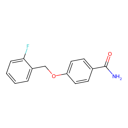 4-[(2-Fluorophenyl)methoxy]benzamide structure