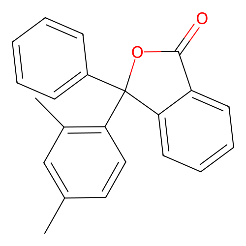 3-Phenyl-3-(2,4-xylyl)phthalide structure