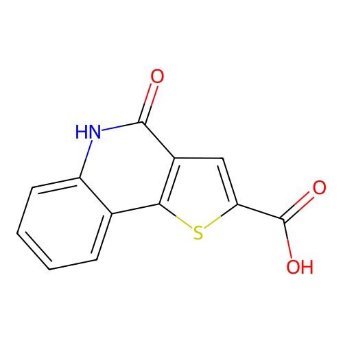 4-oxo-4H,5H-thieno(3,2-c)quinoline-2-carboxylic acid structure
