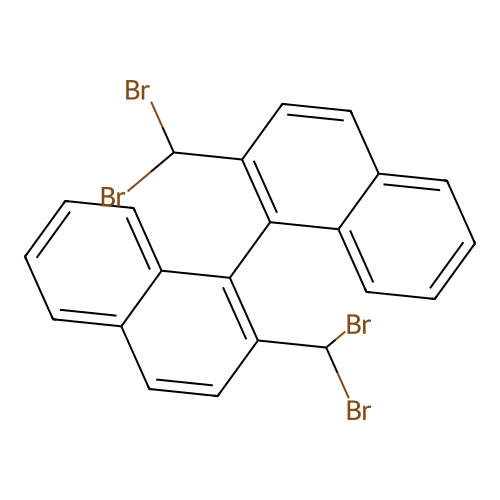 (+-)-2,2'-Bis(dibromomethyl)-1,1'-binaphthyl structure