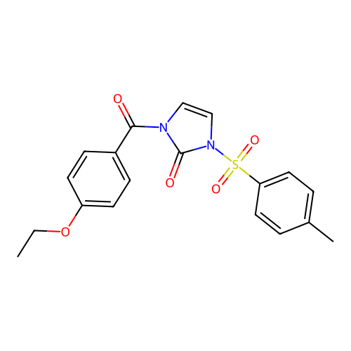 1-(4-Ethoxybenzoyl)-3-(4-methylphenyl)sulfonylimidazol-2-one structure