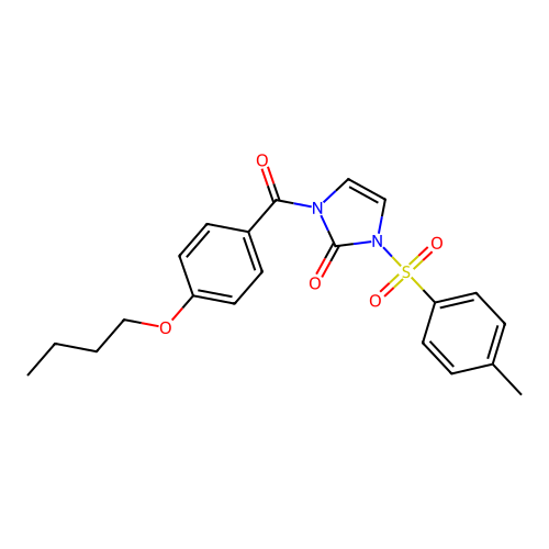 1-(4-Butoxybenzoyl)-3-(4-methylphenyl)sulfonylimidazol-2-one structure