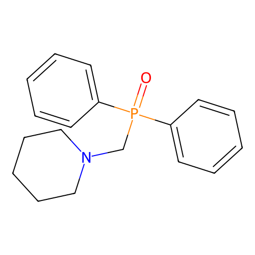 Piperidine, 1-[(diphenylphosphinyl)methyl]- structure