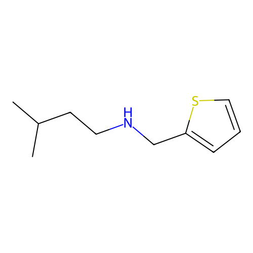 3-methyl-N-(thiophen-2-ylmethyl)butan-1-amine structure