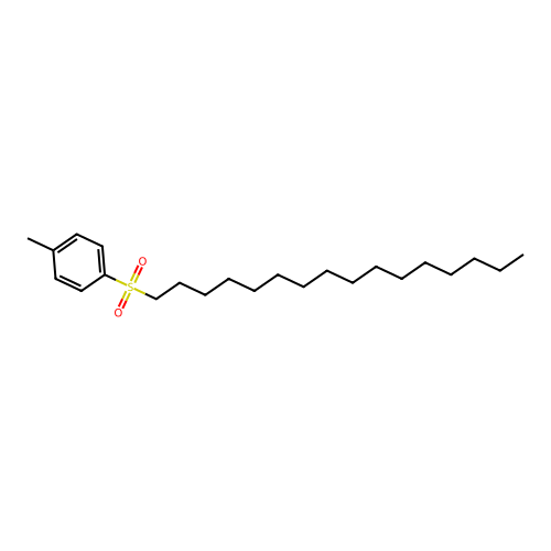 Hexadecyl P-tolyl sulfone structure