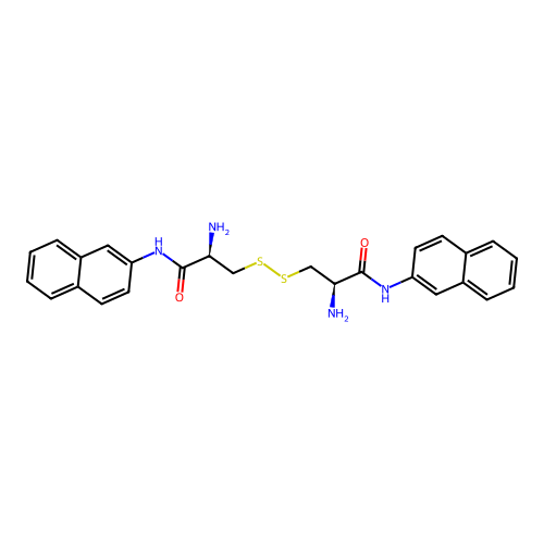 L-Cystine-di-2-naphthylamide structure
