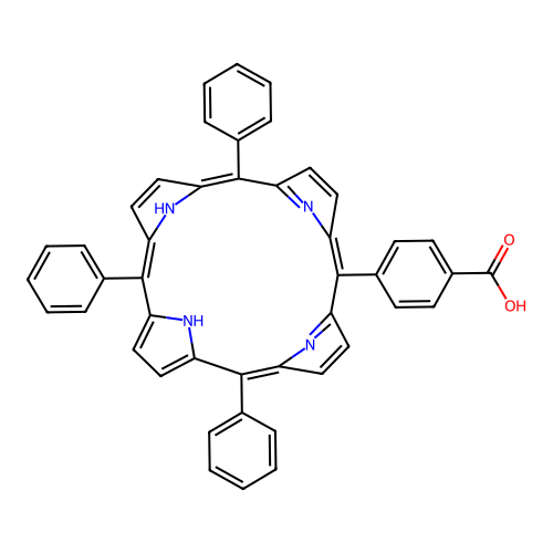 4-(10,15,20-Triphenylporphyrin-5-yl)benzoic acid structure