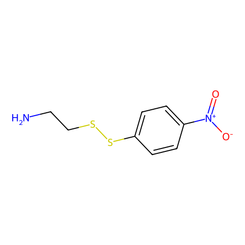 (4-((2-Aminoethyl)dithio)phenyl)(hydroxy)azane oxide structure