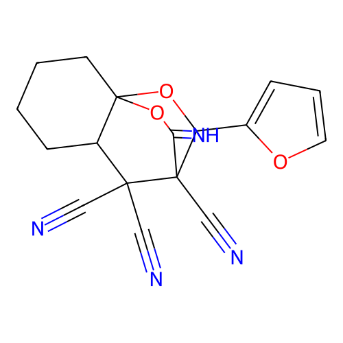 2-furyl(imino)[?]tricarbonitrile structure