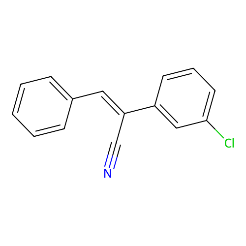 2-(3-Chlorophenyl)-3-phenylprop-2-enenitrile structure