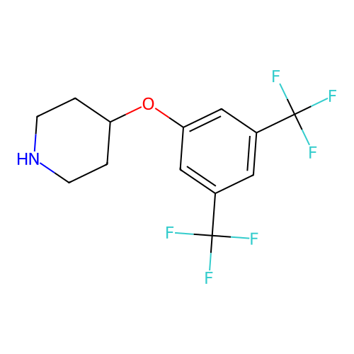 4-[3,5-Bis(trifluoromethyl)phenoxy]piperidine structure