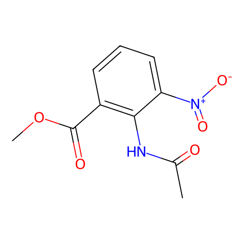 Methyl 2-acetamido-3-nitrobenzoate structure