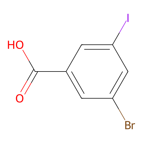 3-Bromo-5-iodobenzoic acid structure