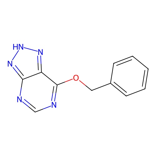 7-phenylmethoxy-2H-triazolo[4,5-d]pyrimidine structure