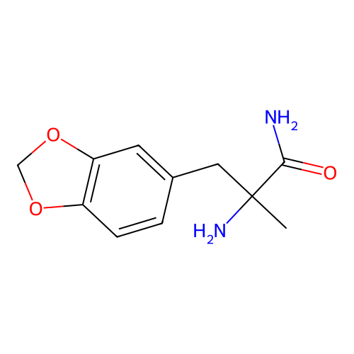 2-Amino-3-(2H-1,3-benzodioxol-5-YL)-2-methylpropanamide structure