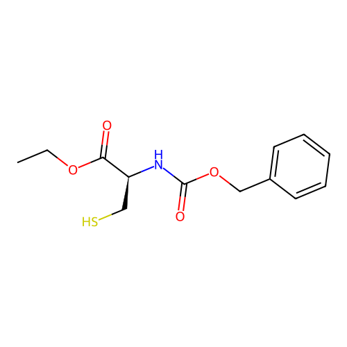 ethyl (2R)-2-{[(benzyloxy)carbonyl]amino}-3-sulfanylpropanoate structure