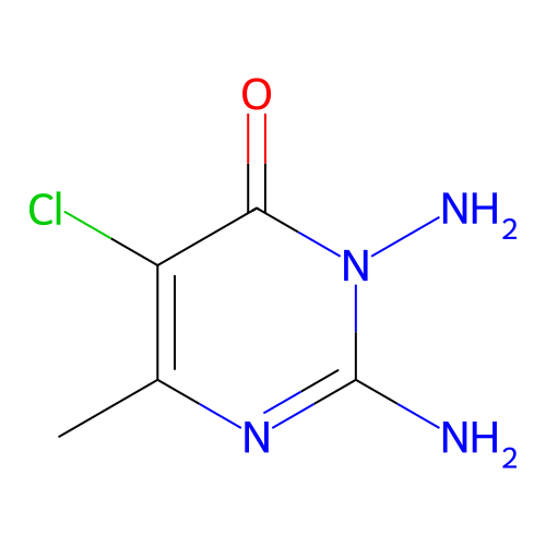2,3-Diamino-5-chloro-6-methylpyrimidin-4-one structure