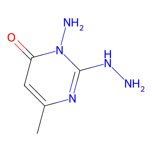 3-Amino-2-hydrazinyl-6-methylpyrimidin-4-one structure