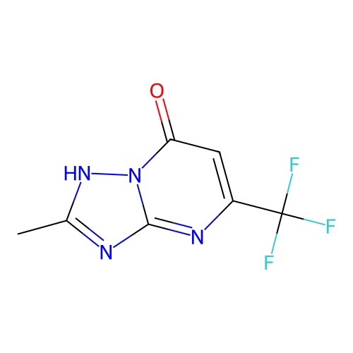 2-Methyl-5-(trifluoromethyl)[1,2,4]triazolo[1,5-a]pyrimidin-7-ol structure