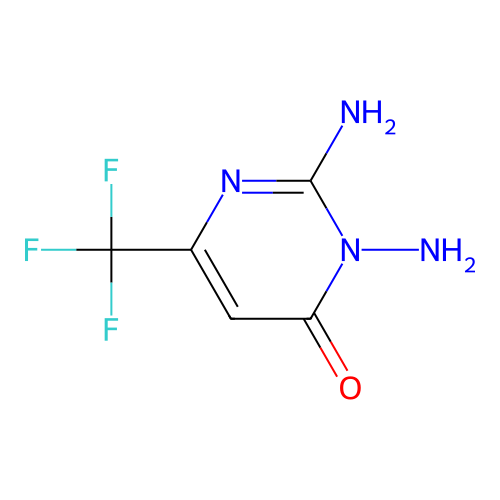 2,3-Diamino-6-(trifluoromethyl)pyrimidin-4(3H)-one structure