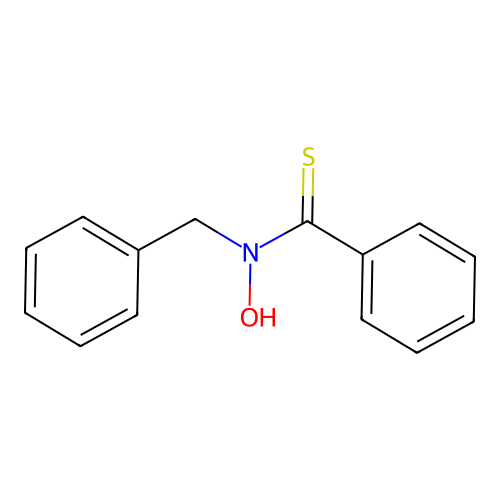 Benzenecarbothioamide, N-hydroxy-N-(phenylmethyl)- structure