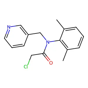 Acetamide, 2-chloro-N-(2,6-dimethylphenyl)-N-(3-pyridinylmethyl)- structure