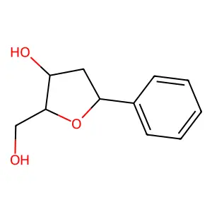 Phenyl C-2'-deoxyribosyl nucleoside structure