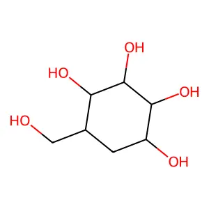 5-Hydroxymethyl-1,2,3,4-cyclohexanetetrol structure