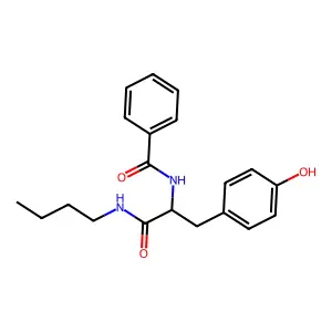 N-Benzoyltyrosine butylamide structure