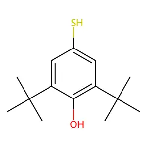 2,6-Di-tert-butyl-4-mercaptophenol structure