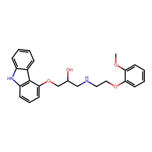 Carvedilol, (+)- structure