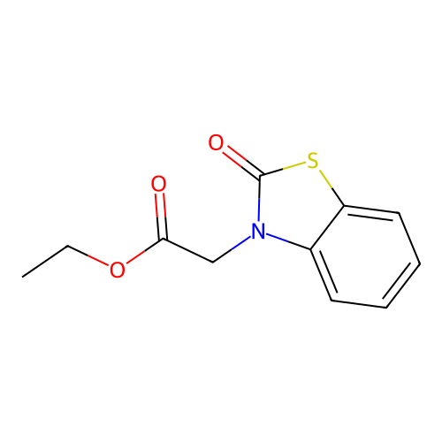 Ethyl 2-(2-oxo-1,3-benzothiazol-3-yl)acetate structure