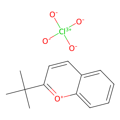 2-(Tert-butyl)chromenylium perchlorate structure