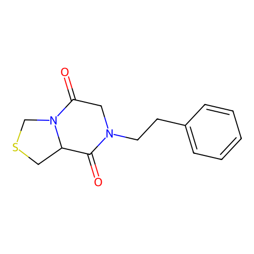 3H-Thiazolo(3,4-a)pyrazine-5,8-dione, tetrahydro-7-(2-phenylethyl)- structure
