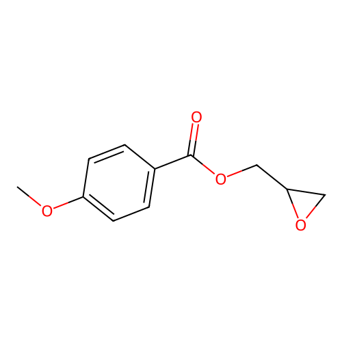 2-((4-Methoxybenzoyloxy)methyl)oxirane structure