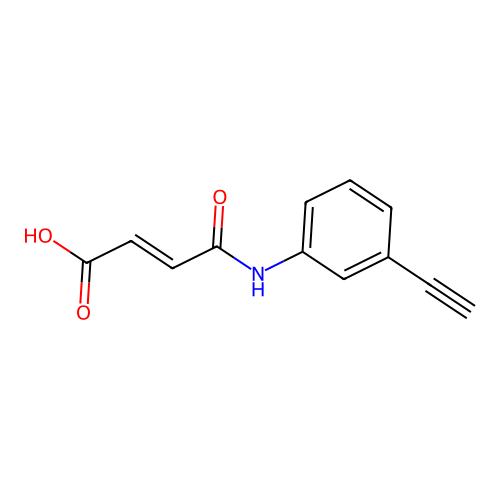 4-(3-乙炔基苯氨基)-4-氧代-2-丁烯酸 structure