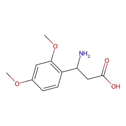 3-Amino-3-(2,4-dimethoxy-phenyl)-propionic acid structure