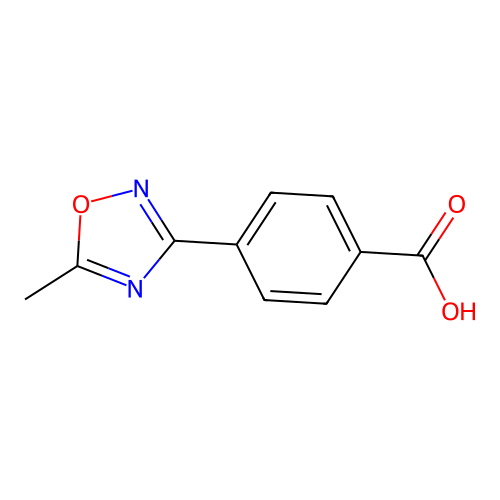 4-(5-Methyl-1,2,4-oxadiazol-3-yl)benzoic acid structure